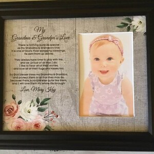 Gift from Grandkids, Gift for Grandma, Grandparent frame, Grandma gift personalized, Granny frame, Grandpa gift, Grandma sign