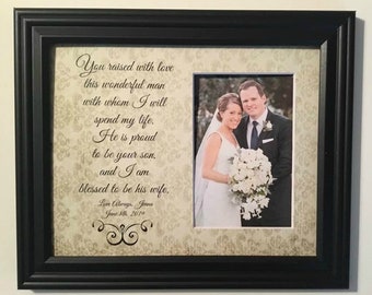 Mother of the Groom Gift, Mother of Groom Picture Frame, In Law Quote, mother in law gift, mother groom quote, parents of the groom frame