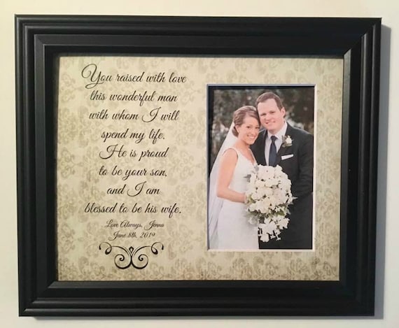 Mother of the Groom Gift Mother of Groom Picture Frame in Law