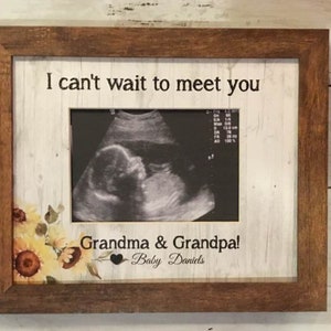 Annonce de grossesse à maman, cadre photo échographie, cadre photo  sonogramme, grands-parents à offrir, cadre révélateur d'échographie Hi  Grandma -  France