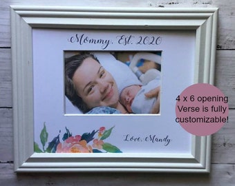 First Mothers Day Gift , First Mothers Day 2024, Mom Personalized Picture Frame, My First Mother's Day, Mom Frame, Mom Gift, 1st Mothers day