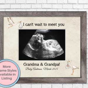 Grandma & Grandpa to be Gift | Personalized Picture Frame | Custom Photo Frame | Pregnancy Reveal Announcement | Gift for New Grandparents