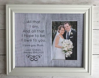 Parents Of The Groom | Parents Of The Bride | All That We Are And Hope To Be Parents Gift Wedding Thank You For Parents Of The Bride Groom