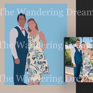 Custom Faceless Portrait Art DIGITAL DOWNLOAD
