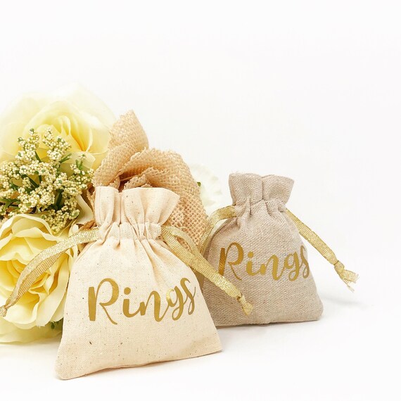 Ring Bag Pouch Ring Bearer Accessory And Ring Pillow Alternative