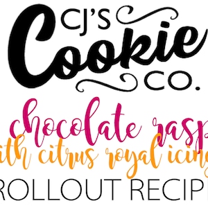 By Weight - White Chocolate Raspberry Rollout Cookie Recipe with Citrus Royal Icing