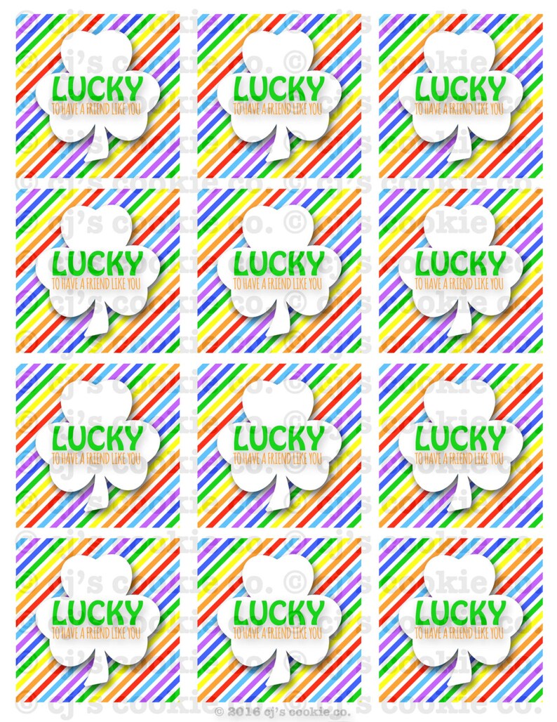 Lucky Gift Tags - Etsy