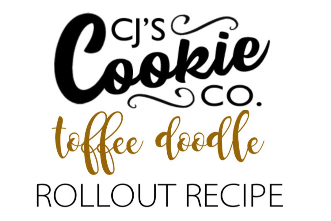 Toffee Doodle Roll Out Sugar Cookie Recipe Digital Download Etsy