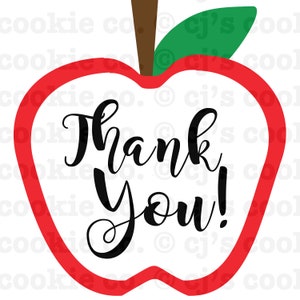 Apples Thank You Printable Tags