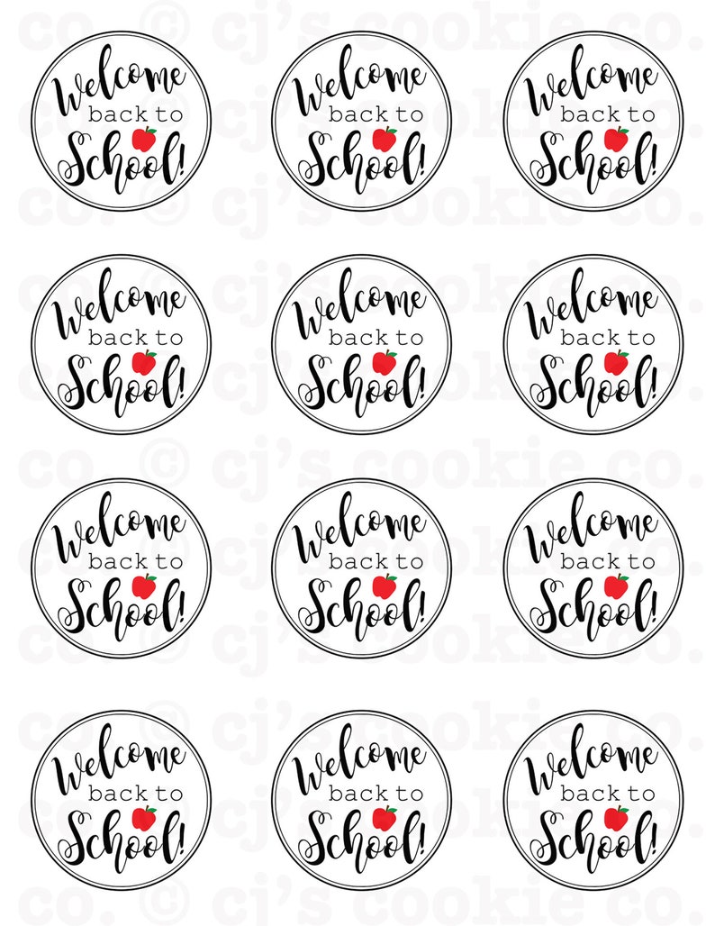 Welcome Back to School Printable Tags - Etsy