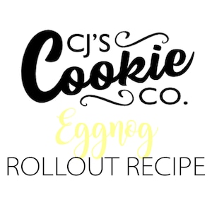 Eggnog Rollout Cookies + Vanilla Butter Rum Icing Recipe