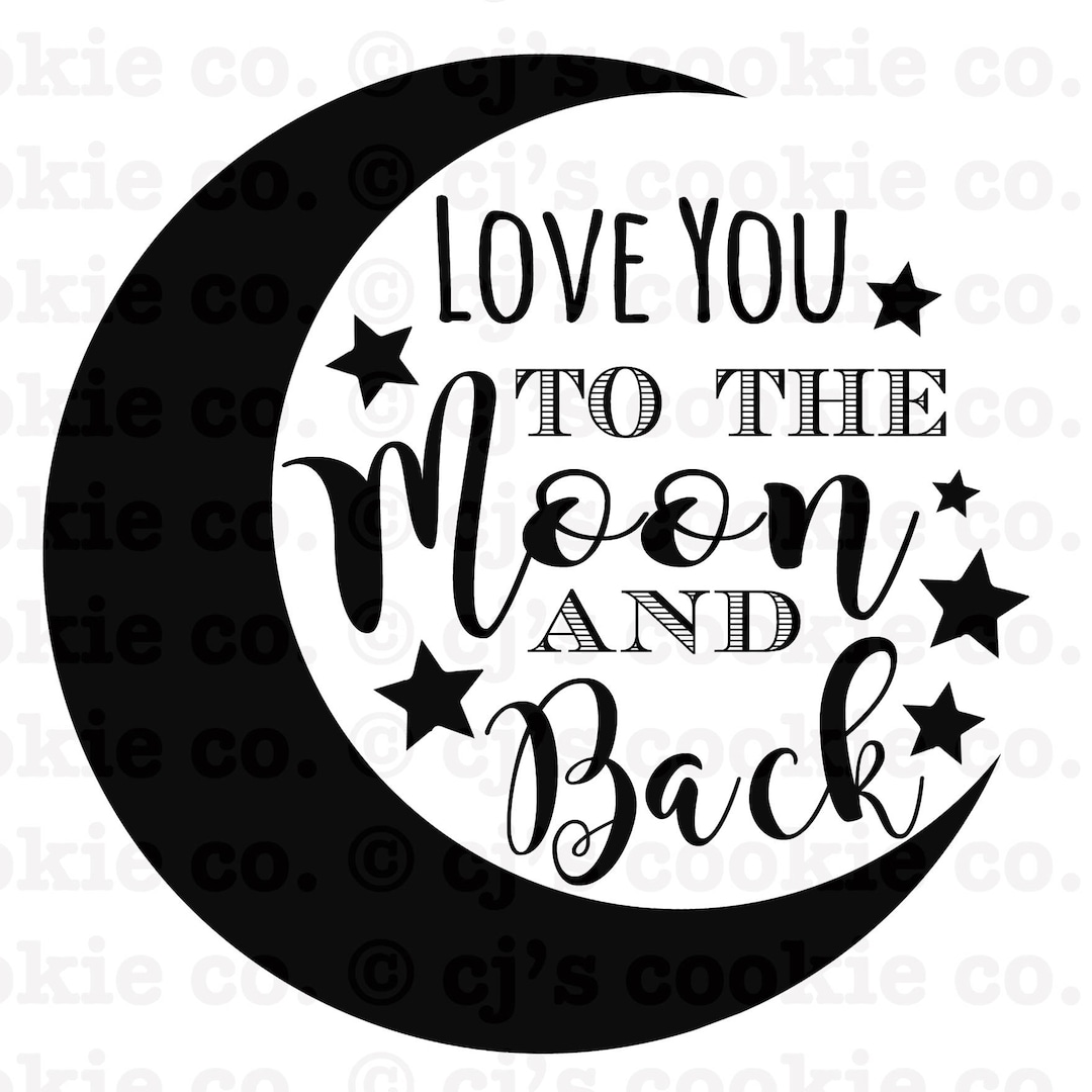 Love You to the Moon Printable Valentine Tags - Etsy