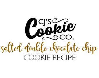 Salted Double Chocolate Chip Cookie Recipe (by weight)