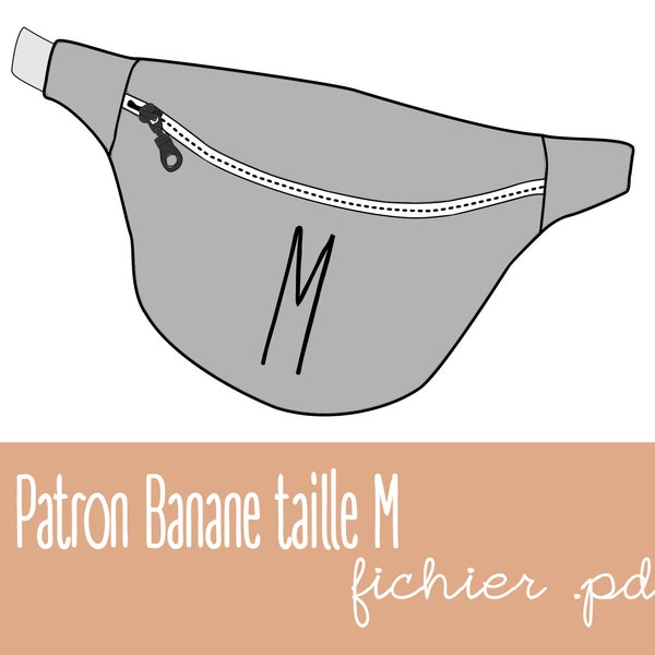 Patron de banane taille M