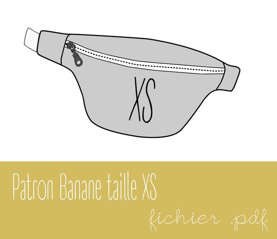 Patron de Banane taille XS