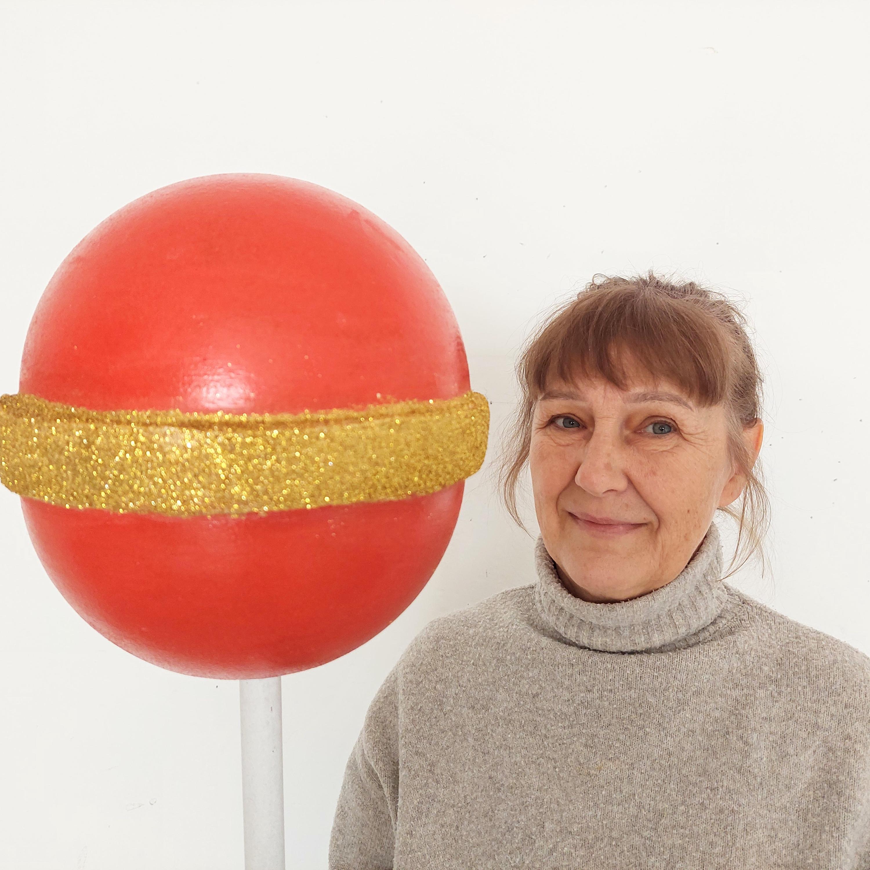 Large fake lollipop