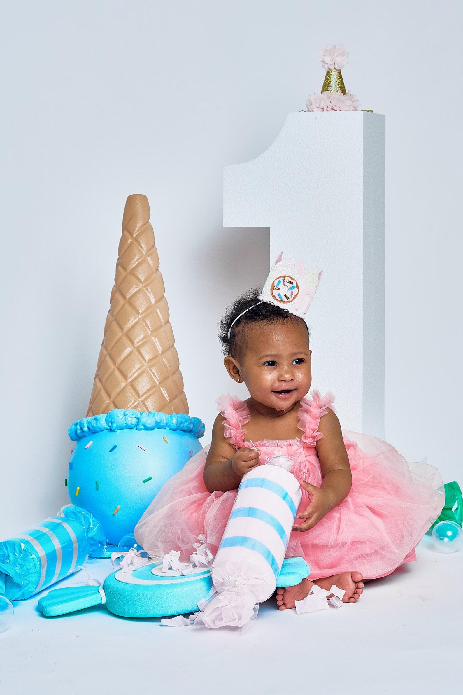 Candyland Fake Giant Upside Down Ice Cream Cone