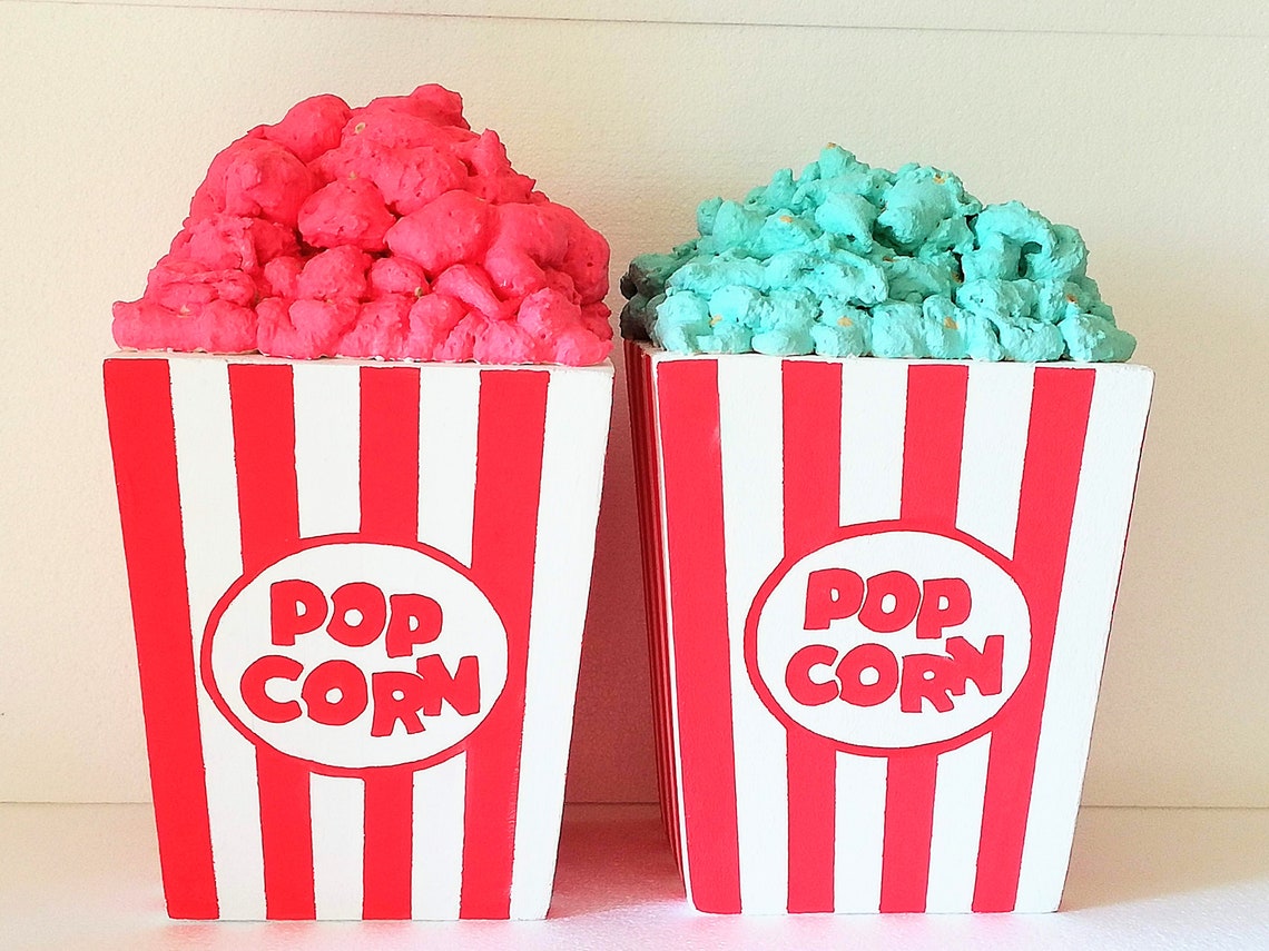Movie themed party 15'' Giant popcorn box Photo Etsy
