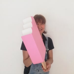 Reuzenijsfeest thema rekwisiet decoratie IJslollybar - Enorme zoete rekwisieten voor verjaardagsfeestjes Winkelpui Decoratie Kinderen Baby