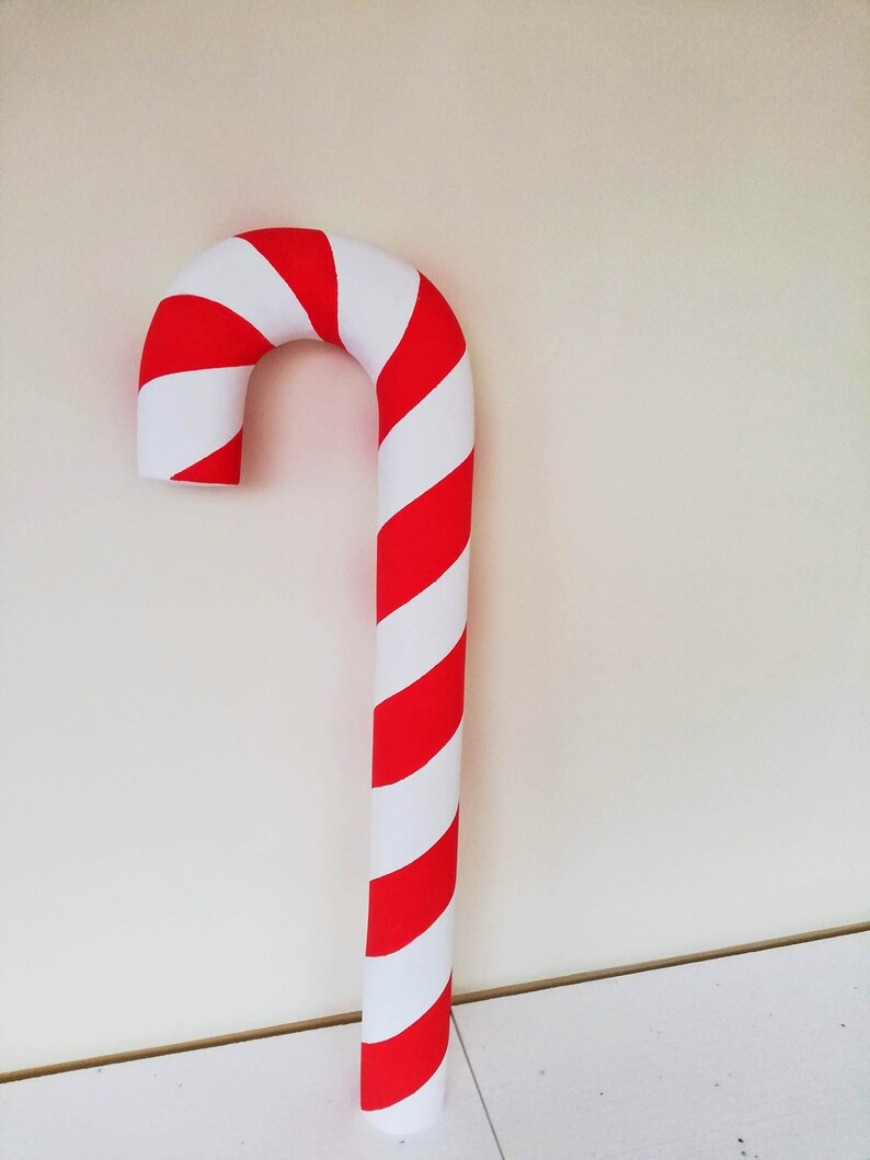 40'' Christmas Candy Cane Large Candy Cane Fake Etsy