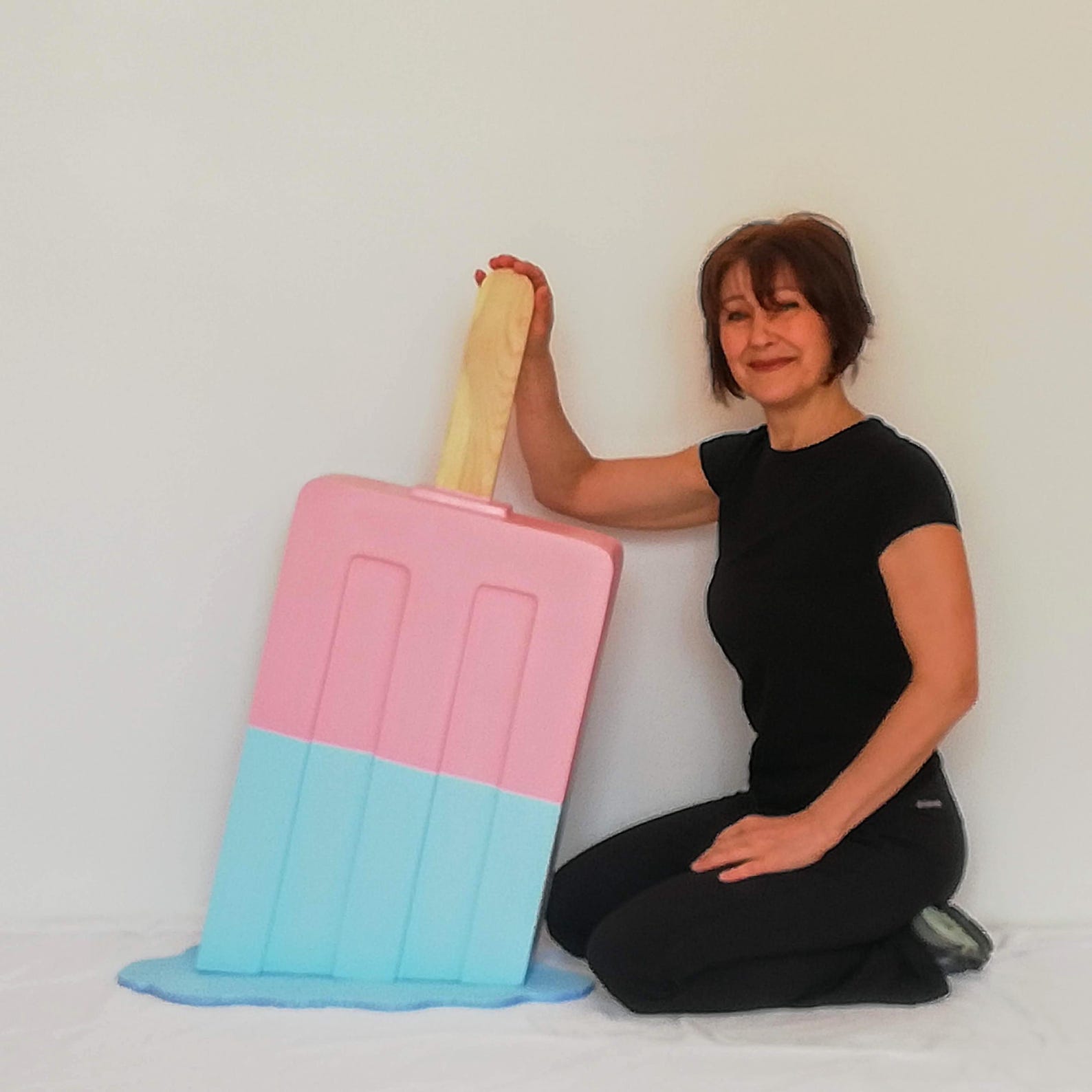 Candyland Fake Giant Upside Down Melted Popsicle