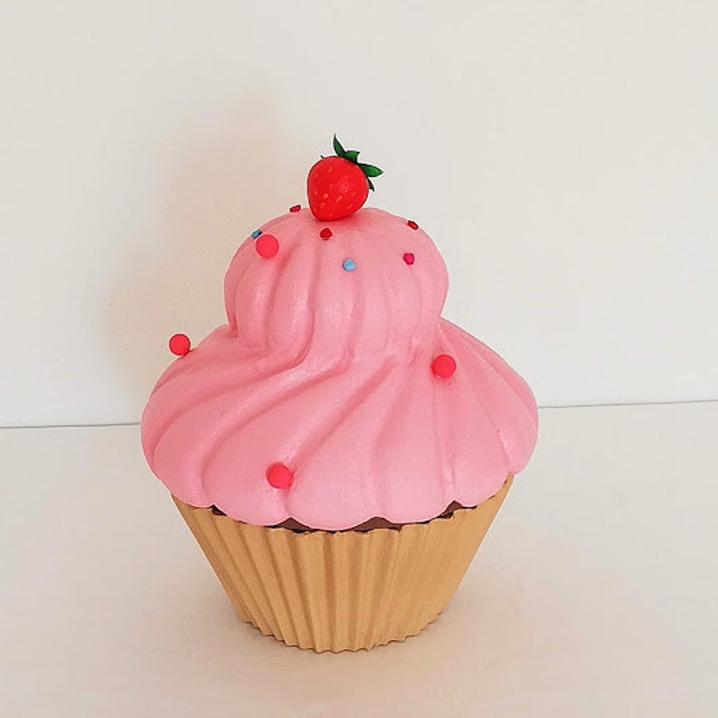 12'' Giant Cupcake Strawberry Prop 30 Cm First Etsy