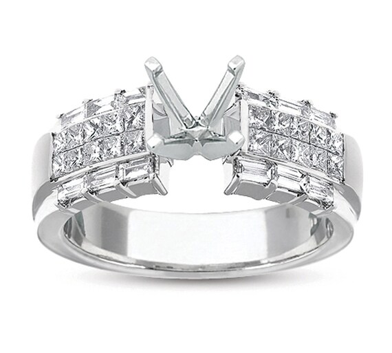 invisible princess cut diamond ring