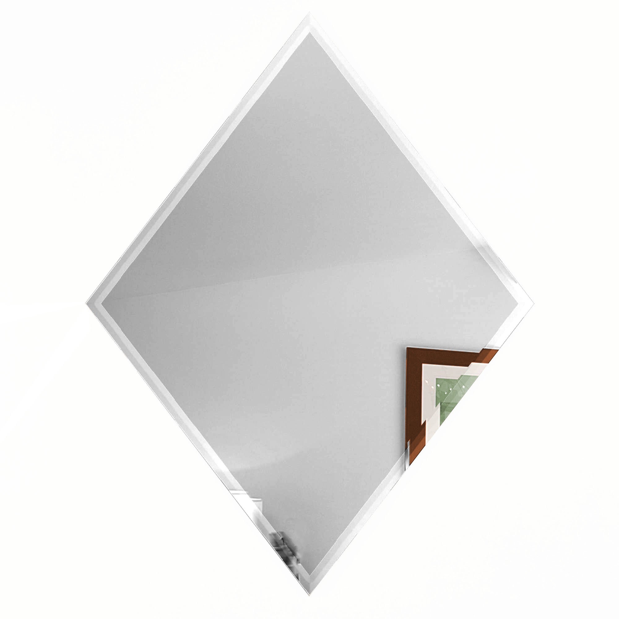 L And Stick Silver Diamond Mirror Glass Backsplash Tile 6x8 Pack Box Available
