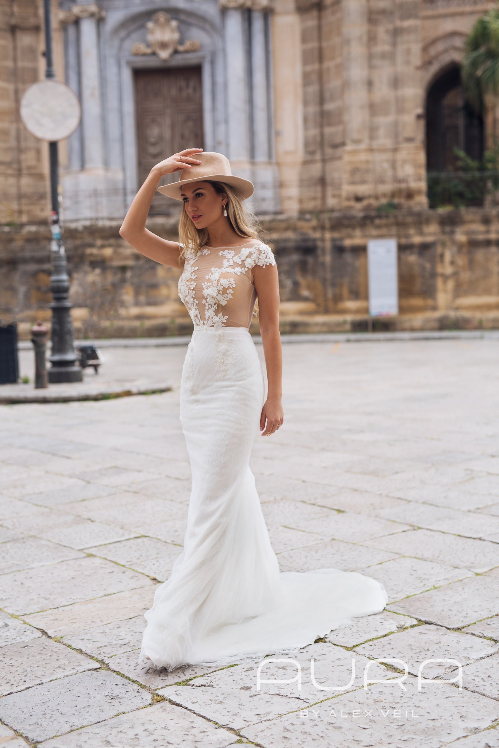 Hochzeitskleid Abigail Meerjungfrau Brautkleid Mit Etsy
