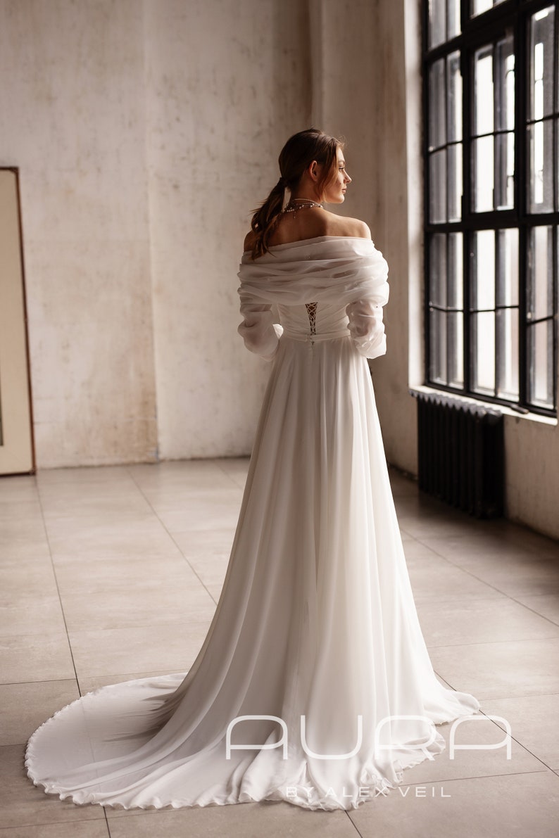 Hochzeitskleid 'REESE' / leichte chiffon | Etsy