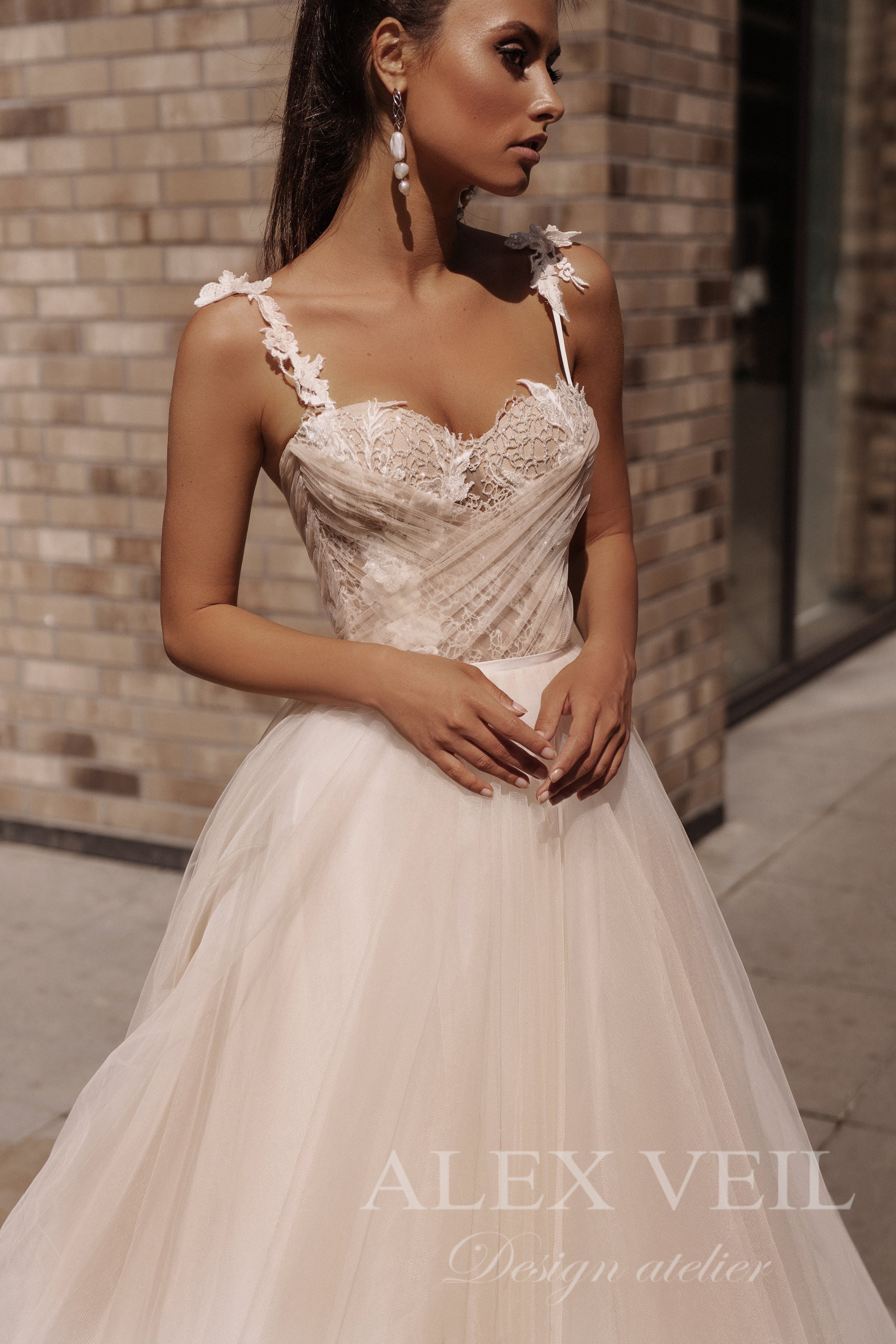 Wedding dress 'ANTONIA' / Stunning sweetheart bridal | Etsy