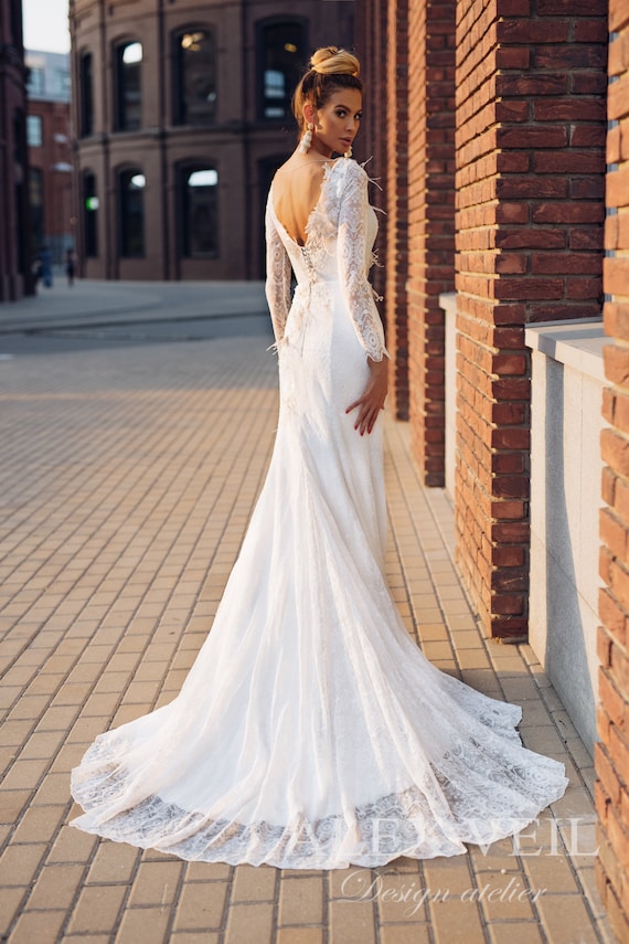 beautiful mermaid wedding gowns
