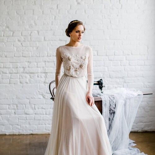 Exclusive Wedding Dress DELON Wedding Dress Bridal Gown | Etsy