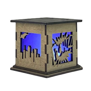 Superhero Light Box | Kids Room Bedside Lamp | Hero Night Light | Childrens Room Decor