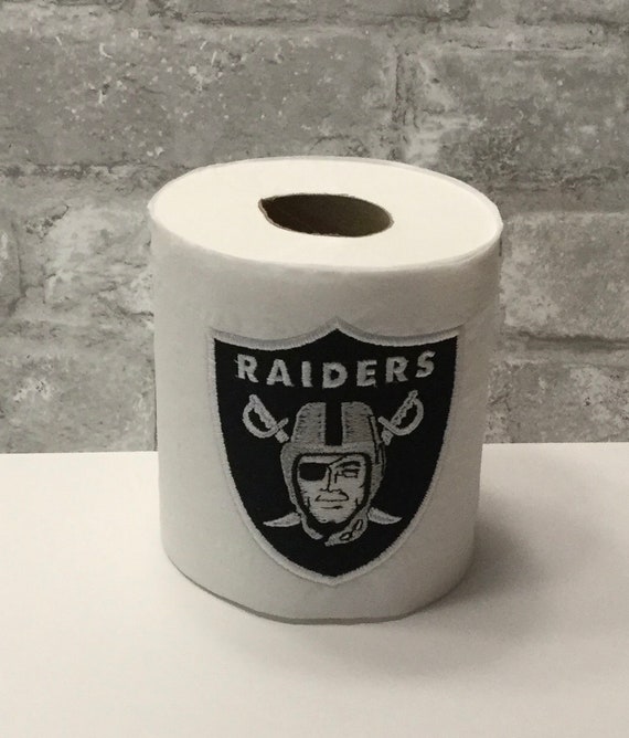 Las Vegas Raiders Toilet Paper Embroidered Toilet Paper Etsy