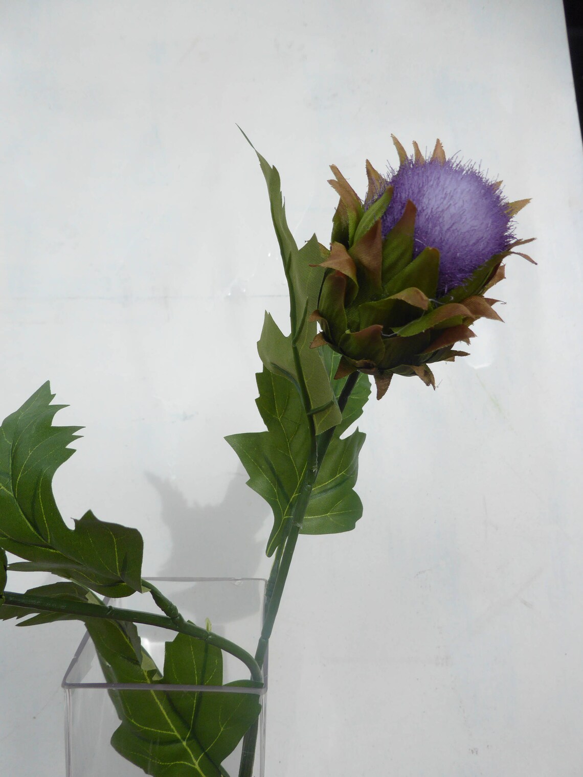 Purple thistle flower faux silk Scottish birthday gift for Etsy