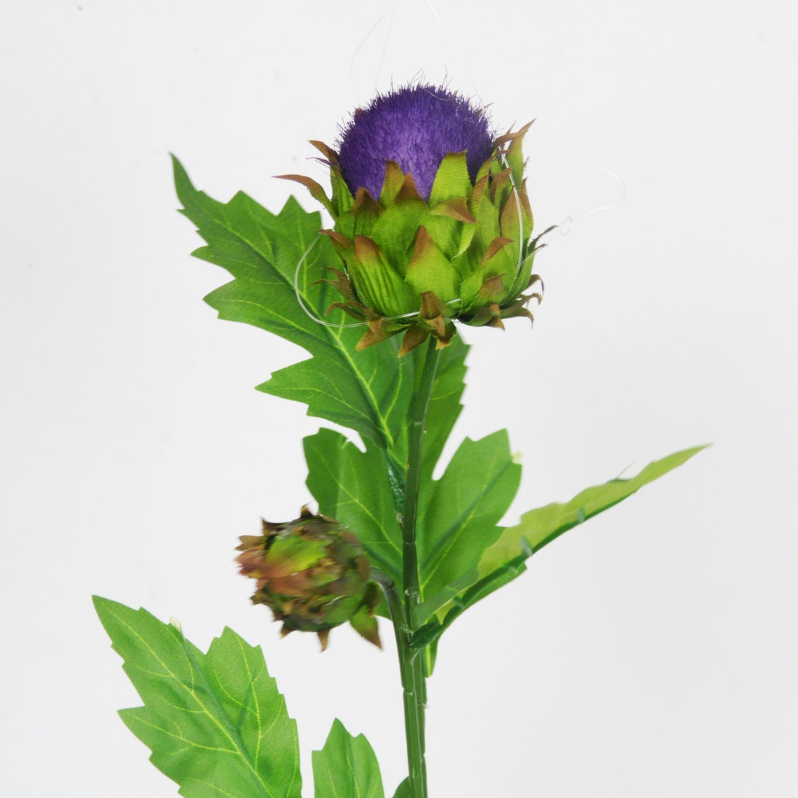 Thistle Flower Purple Faux Silk Spiky for Buttonholes Etsy