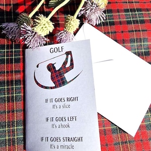 Golfkaart met hilarisch citaat blanco kaart voor elke gelegenheid, golfverjaardag of bedankkaart voor pensioen