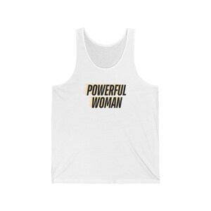 Powerful Woman- Unisex Jersey Tank