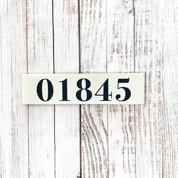 01845north Andover MA Zip Code Signmoving Gifthousewarming Etsy