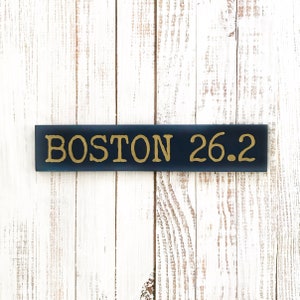 BOSTON MARATHON, wood sign, boston, runner gift, 26.2, marathon gift, gift for her, gift for him, gift for friend, new england, personalized