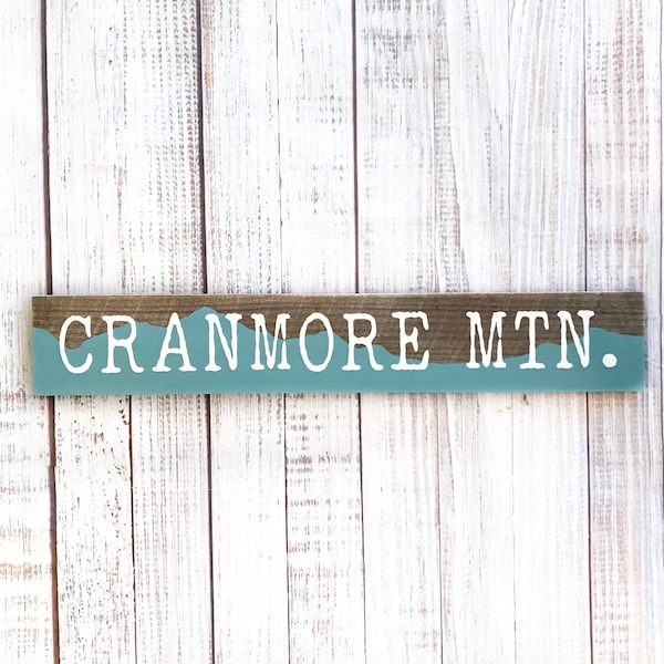 Cranmore Mountain-New Hampshire ski sign-North Conway-White Mountains sign-Cabin Decor-Ski Chalet Decor-Hiking sign-Mountain Decor-Cranmore