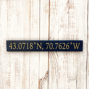 PORTSMOUTH, PORTSMOUTH NH, New Hampshire, Housewarming gift, Realtor gift, Real estate, Latitude Longitude, Gift for him, Gift for couple