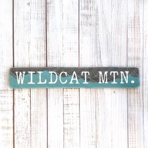 WILDCAT Mountain Wooden Sign, Ski Resort Decor, North Conway Art, New Hampshire Ski, White Mountains Gift, Ski Gift, Housewarming Gift