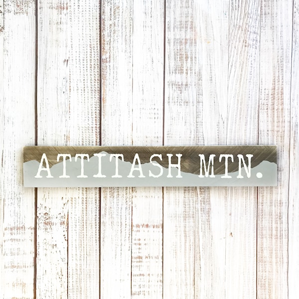 Attitash Mountain-New Hampshire ski sign-North Conway-White Mountains sign-Cabin Decor-Ski Chalet Decor-Hiking sign-Mountain Decor