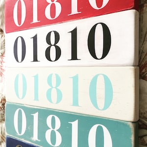 ZIP CODE, Housewarming gift, New home gift, New home, Realtor gift, Personalized gift, Wedding gift idea, Wood sign, Custom sign