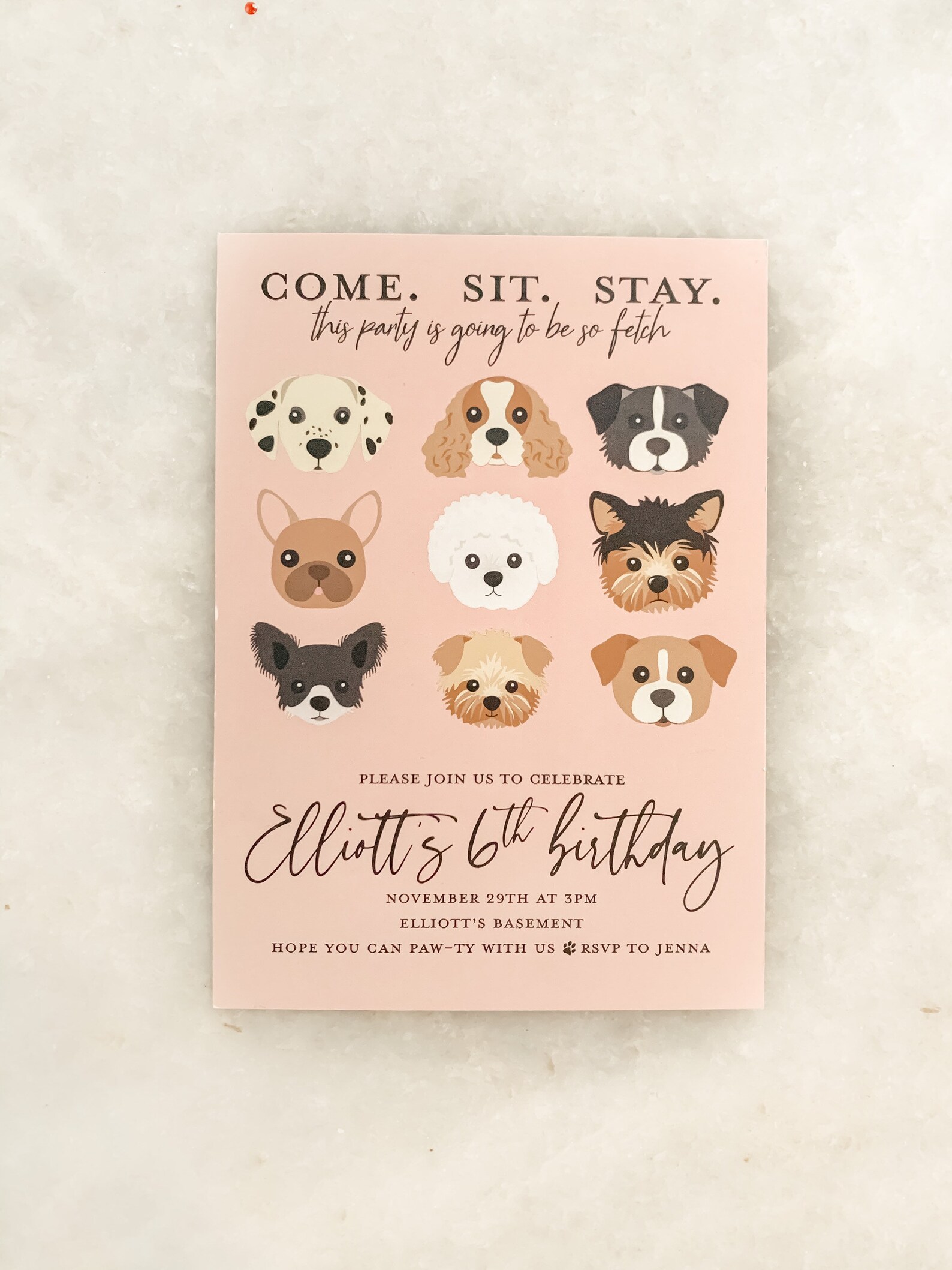 Puppy Party Invitation Puppy Birthday Invitation Dog Theme Etsy