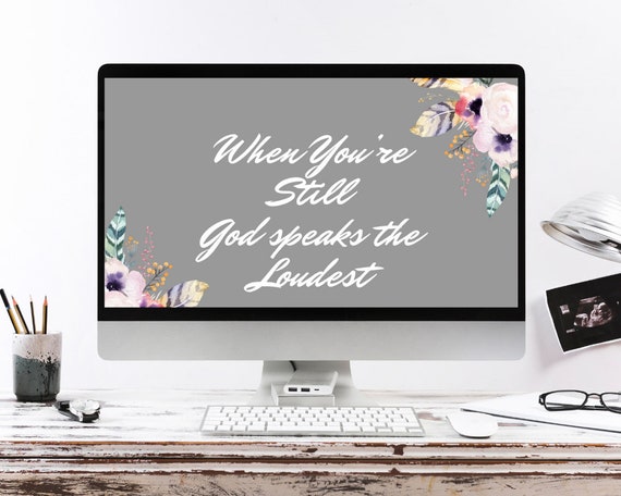3 Sizes Desktop Wallpaper Quote Desktop Background Computer Etsy