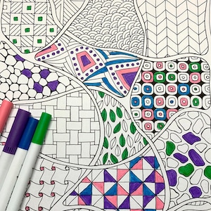 Zentangle coloring page