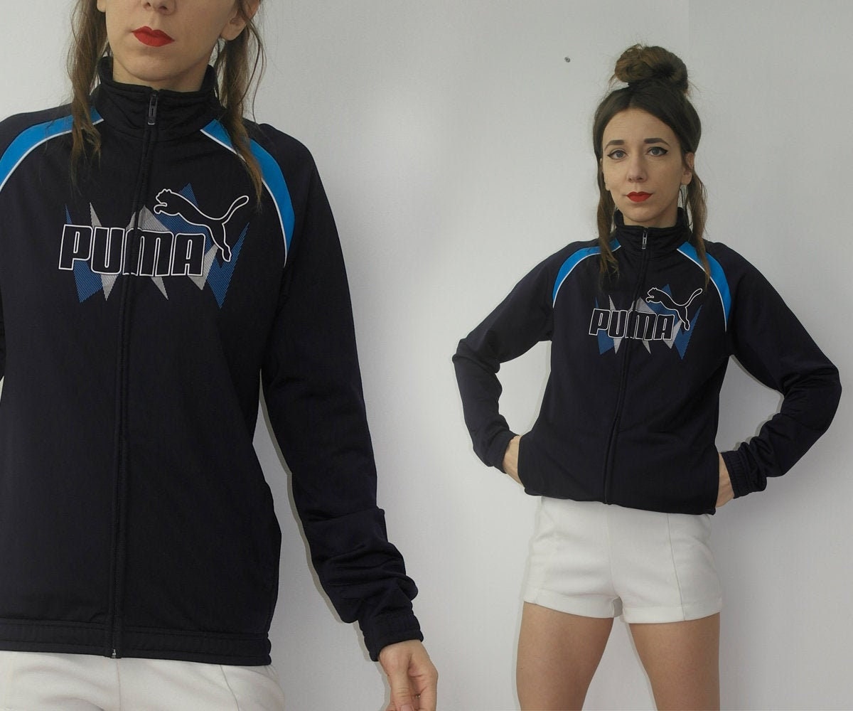 Blue puma tracksuit womens online